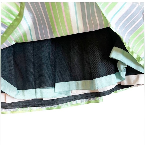 Anthropologie Snak Striped A-Line Skirt with Petticoat - Picture 2 of 8